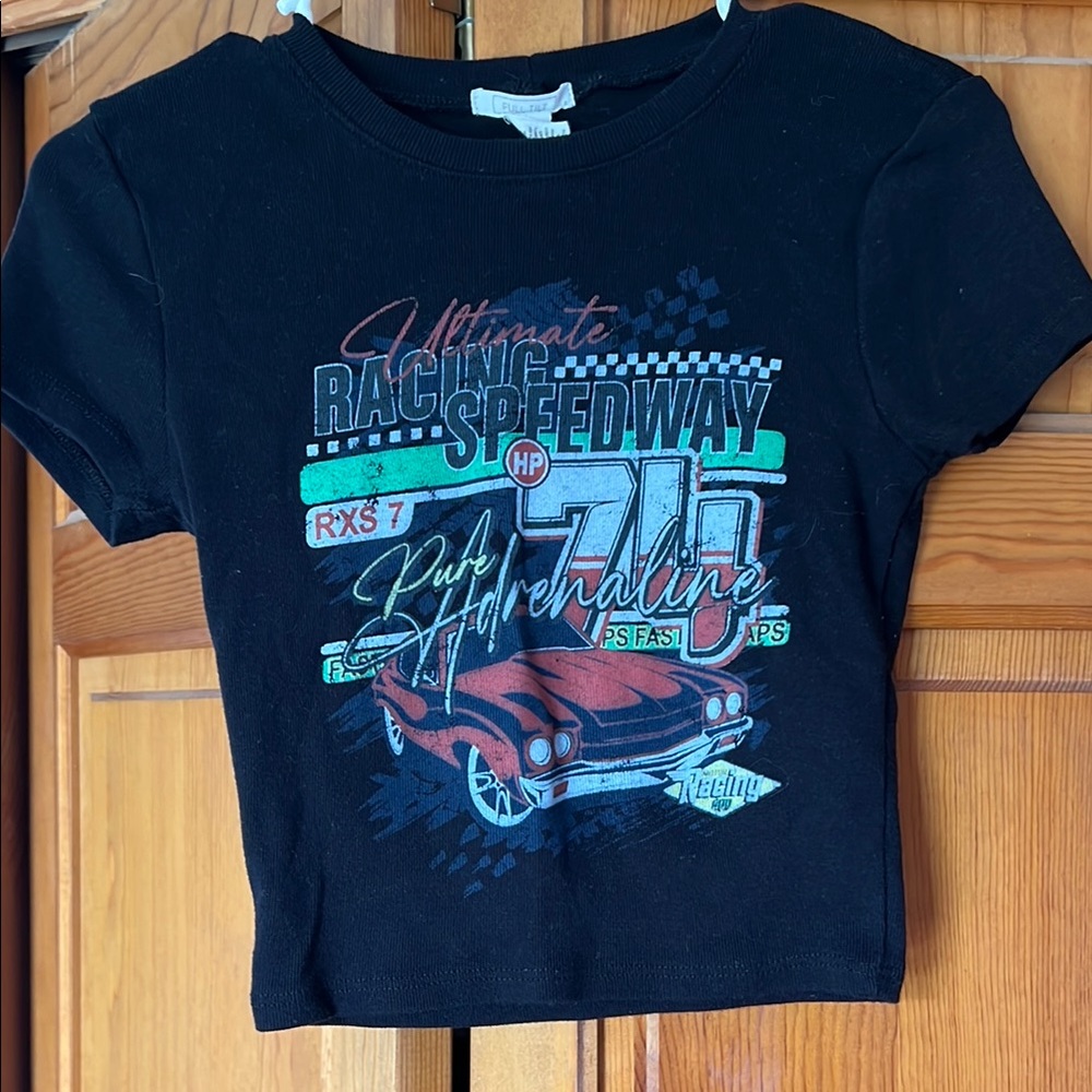 Full Tilt Black Short Sleeve Tee Retro Graphic